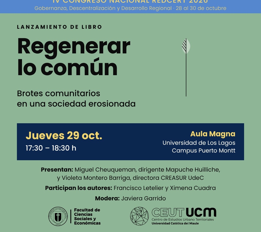 Lanzamiento del libro “Regenerar lo común: Brotes comunitarios en una sociedad erosionada”