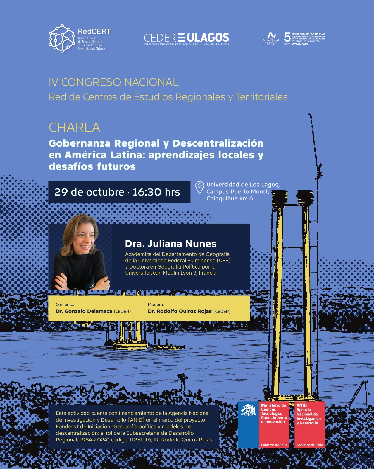 Charla: Gobernanza Regional y Descentralización en América Latina: aprendizajes locales y desafíos futuros